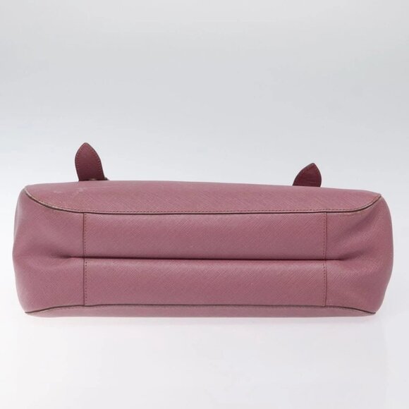 Salvatore Ferragamo Gancini Hand Bag Leather Pink Silver - Picture 5 of 16